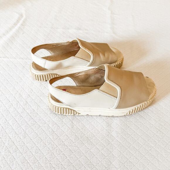 Camper Sandals for Women on Sale up to 90% Off: Poshmark Camper Wedge Slingback Sandal Beige White Style 22551-001 Size 38